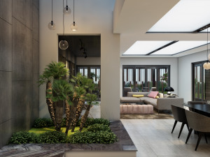 ak house 1th floor interior Modello 3D