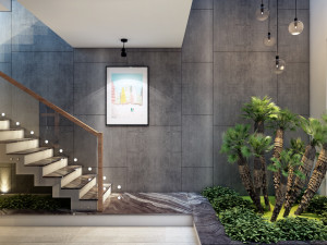 ak house 1th floor interior Modello 3D