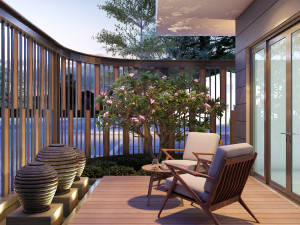 ak house 1th floor interior Modello 3D