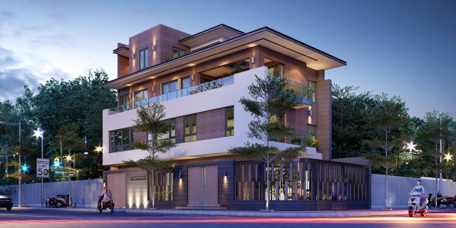 ak house exterior 3D Model .c4d .max .obj .3ds .fbx .stl .blend 