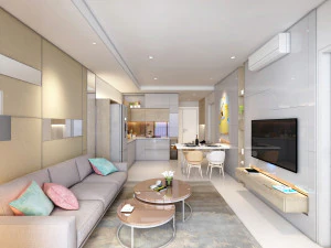 apartment interior full rooms b2 3D Model