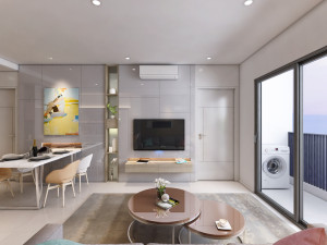 apartment interior full rooms b2 3D मॉडल