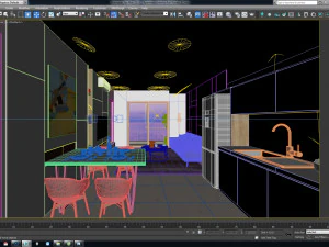 apartment interior full rooms b2 3D Model