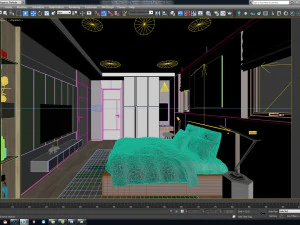 apartment interior full rooms b2 3D Model