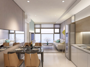 apartment interior full rooms c2 3D 模型