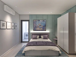 apartment interior full rooms c2 3D Model