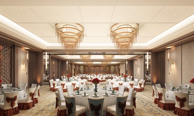 ballroom cb 3D Model .c4d .max .obj .3ds .fbx .stl .blend 