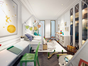 bedroom for boy th 3D Model