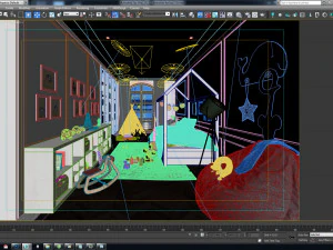 quarto para menino Modelo 3D
