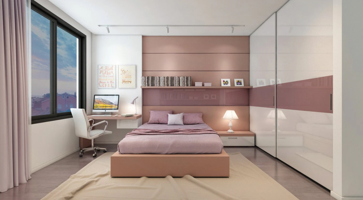bedroom for girl ct 3D Model .c4d .max .obj .3ds .fbx .stl .blend 