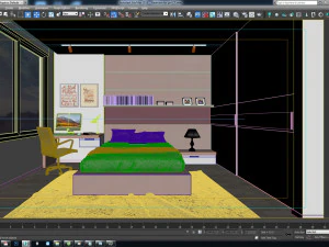 bedroom for girl ct 3D Model