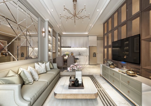 bt apartment livingroom Model 3D .c4d .max .obj .3ds .fbx .stl .blend 