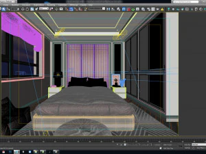 bt apartment bedroom 01 3D Model