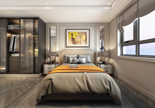 bt apartment master bedroom 3D Model .c4d .max .obj .3ds .fbx .stl .blend 