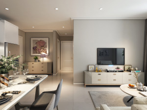 btc apartment interior full rooms 3D 模型