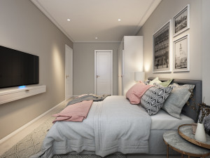btc apartment interior full rooms 3D 模型