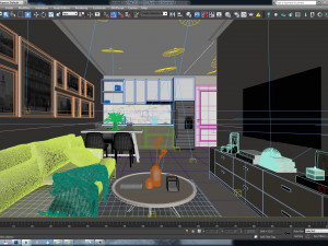 btc apartment interior full rooms 3D 模型