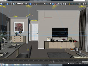btc apartment interior full rooms 3D 模型