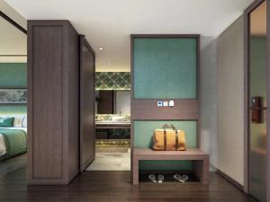 deluxe connexting hotel room 3D Model