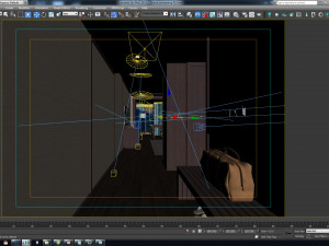 deluxe connexting hotel room 3D Model