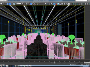 hotel ballroom Modèle 3D
