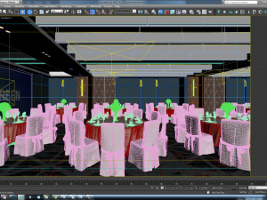 hotel ballroom Modèle 3D