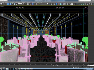 hotel ballroom Modèle 3D