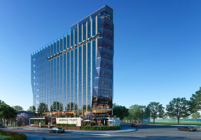 hotel building th Modelo 3D .c4d .max .obj .3ds .fbx .stl .blend 