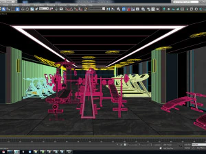 gin&aacute;stica hoteleira Modelo 3D