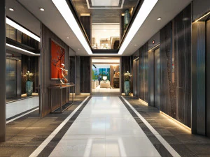 vest&iacute;bulo del hotel cbb Modelo 3D