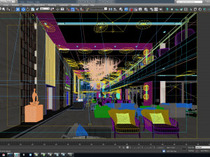 hotel lobby cbb 3D Модель
