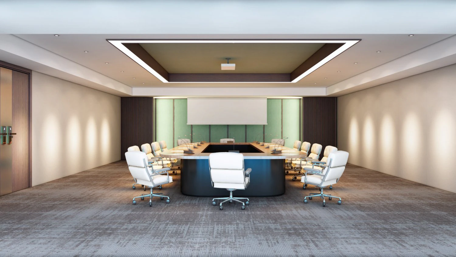 hotel meeting room 3D Model .c4d .max .obj .3ds .fbx .stl .blend 