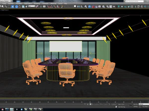 hotel meeting room 3D Model