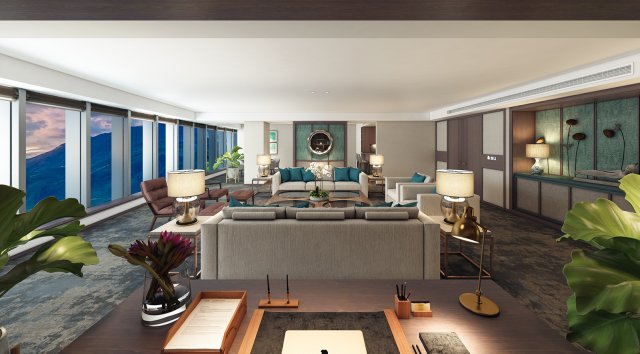 hotel president room 2 3D Model .c4d .max .obj .3ds .fbx .stl .blend 
