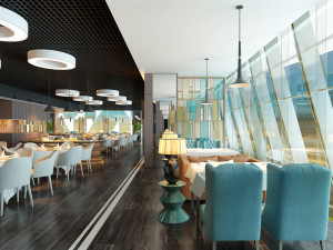 hotel restaurant 02 3D-Modell