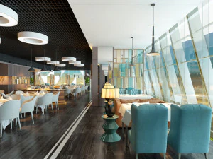 ristorante dell'hotel 02 Modello 3D