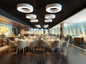 hotel restaurant 02 3D-Modell