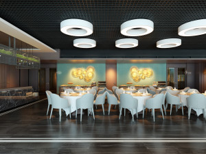 hotel restaurant 02 3D-Modell