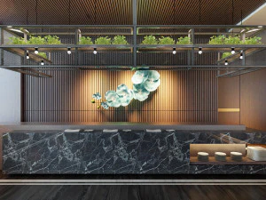 ristorante dell'hotel 02 Modello 3D