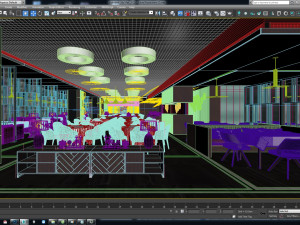 hotel restaurant 02 3D-Modell