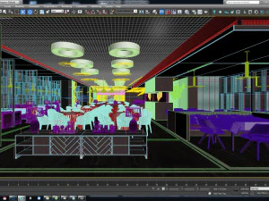 ristorante dell'hotel 02 Modello 3D