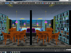 restaurante do hotel 03 Modelo 3D