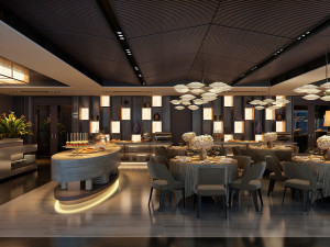 hotel restaurant cbb 3D 模型