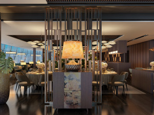 hotel restaurant cbb 3D 模型