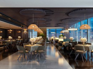 hotel restaurant cbb 3D 模型