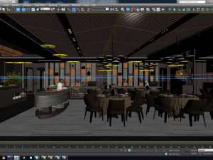 hotel restaurant cbb 3D 模型