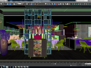 hotel restaurant cbb 3D 模型