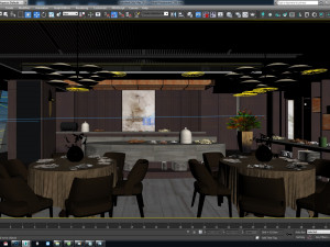 hotel restaurant cbb 3D 模型