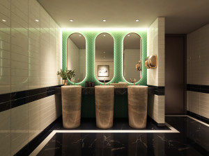 hotel restroom cb 3D 模型