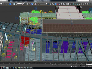 Bar panor&acirc;mico do hotel Modelo 3D